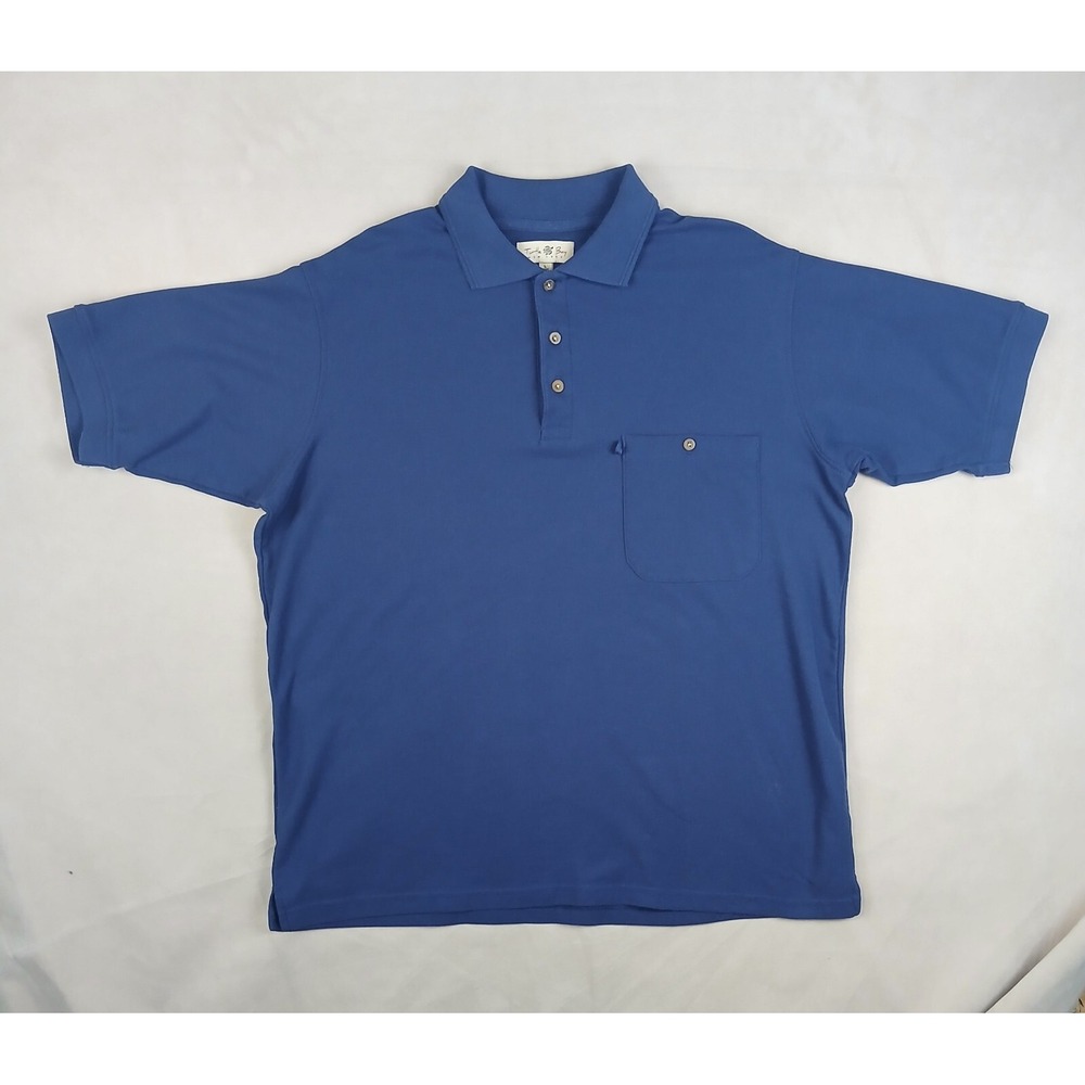 Turtle Bay Large Mens Shirt Polo‎ Casual Knit Boxy Fit